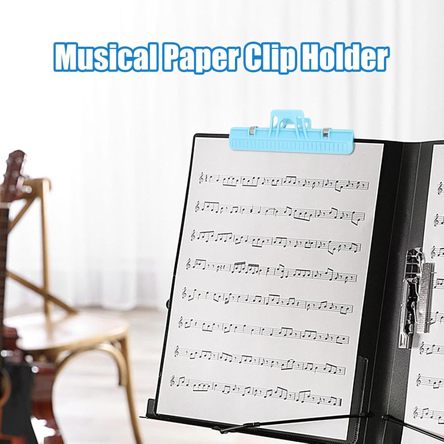 Piano Book Holder Lightweight Portable Page Markers Clips Music image 2