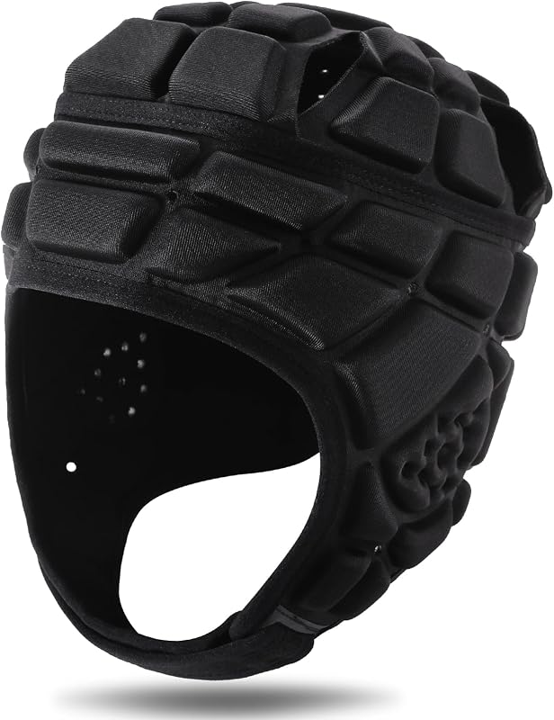 KRUI Casco Soft Shell para fútbol y rugby con bandera 7v7, jóvenes y adultos | Acolchado de espuma EVA suave, ajuste ajustable, diseño transpirable, fútbol de bandera 7v7, rugby, deportes de contacto