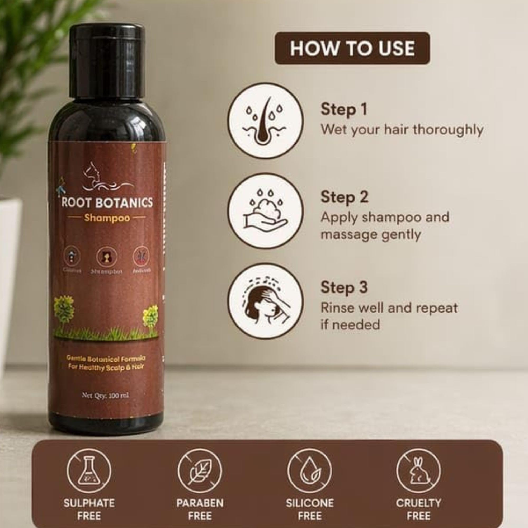 Buy Root Botanics Hair Care Combo Pack of 2 Botanical Shampoo Duo