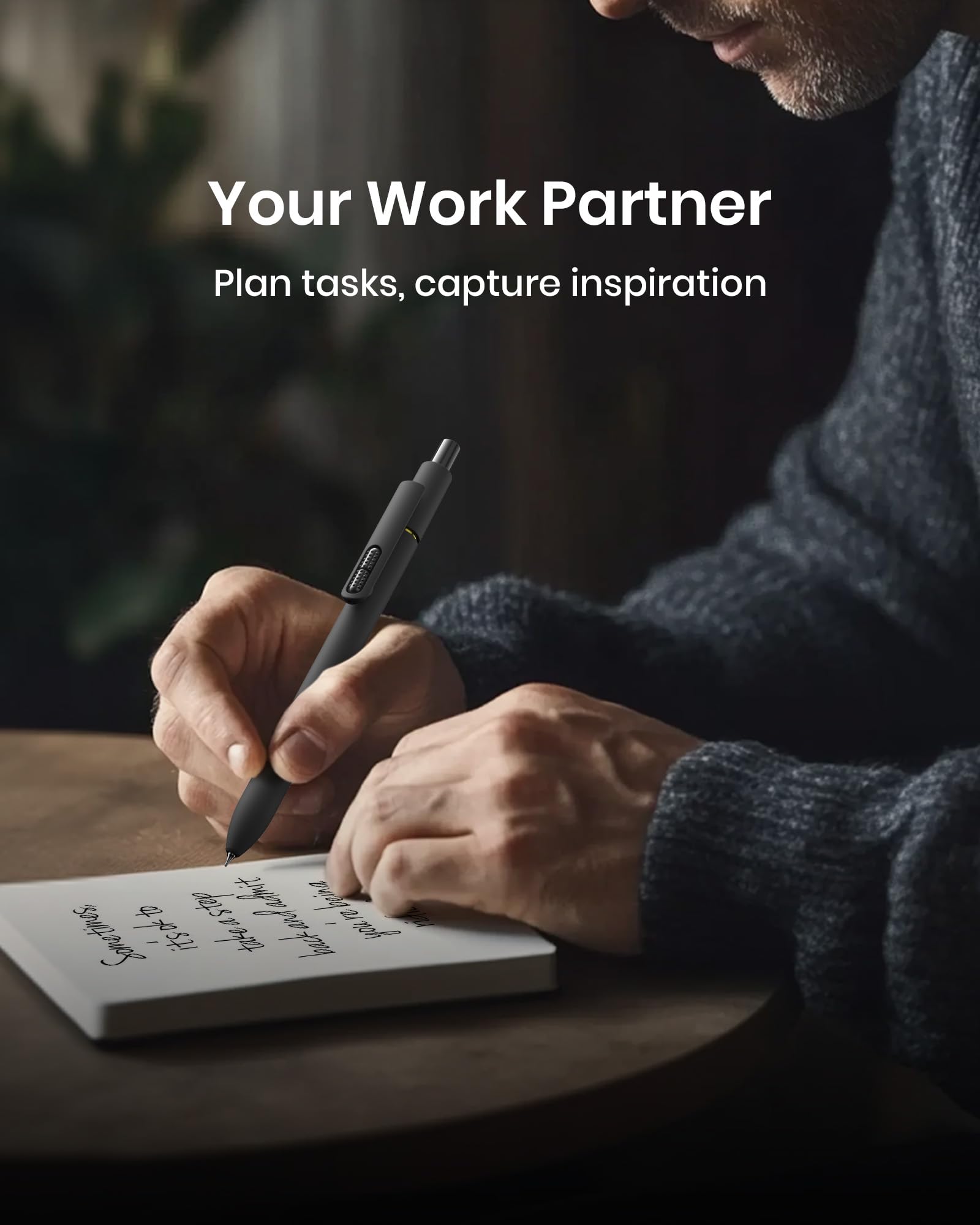 8 Pcs Gel Pens - 0.7mm Fine Point Smooth Writing Black Ink, Quick-Dry Long Lasting Fidge Pens, School & Office Supplies for Men Women