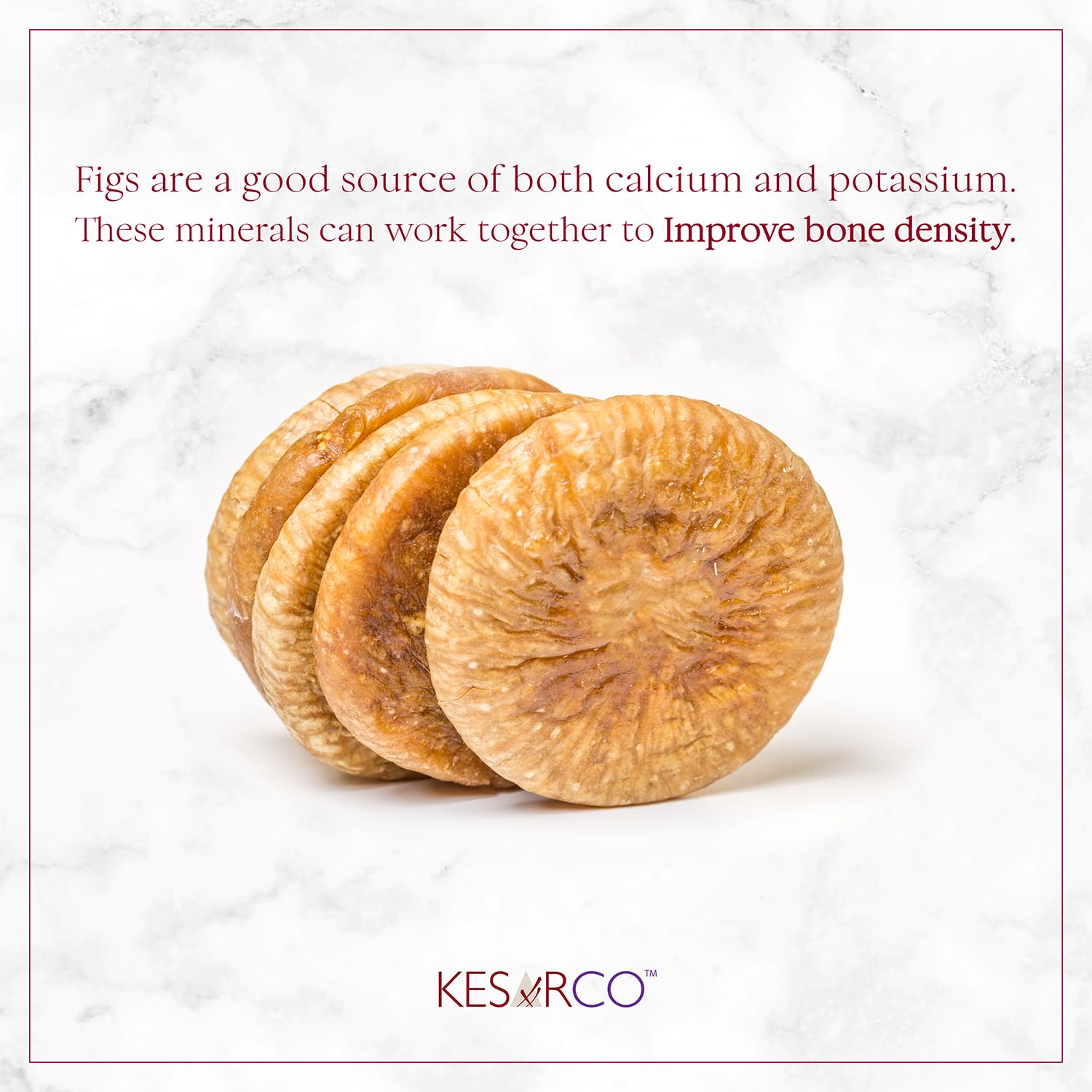 KESARCO Dried Afghani Figs, Anjeer, High In Fiber, Rich In Calcium, Phosphorus And Magnesiu(400 Gm)