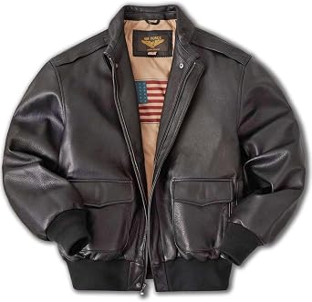 Landing Leathers Men Air Force A2 Leather Bomber Jacket Also available in Big & Tall