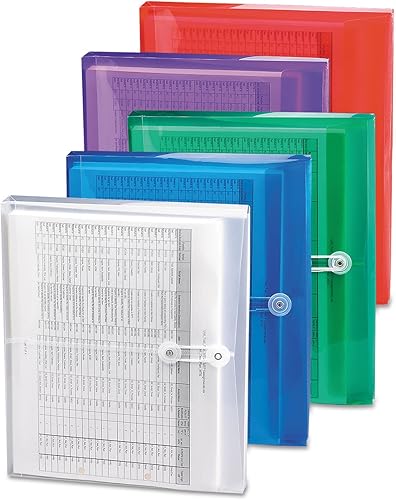 Miniatura 2 de Sobre en forma de libro con botón y correa, 11 58 X 9 34 X 1 14, Paquete con 5, Azul