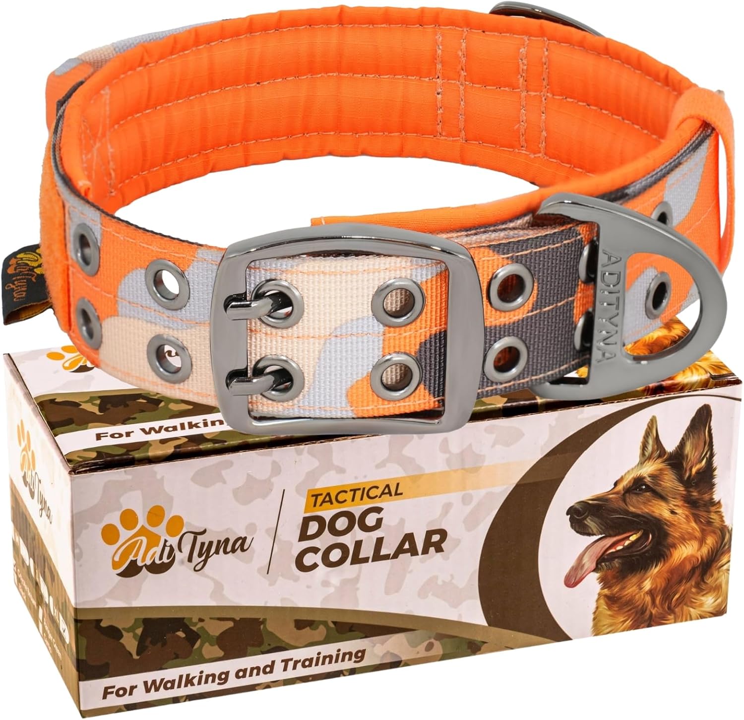 ADITYNA - Giant Female Dogs Collar with Handle - Adjustable XXL Collar 27 to 32 Inches for Huge Female Dog Breeds Like Mastiff, Saint Bernard, Newfoundland, Leonberger (Pink, XL: Fit 27-32" Neck)