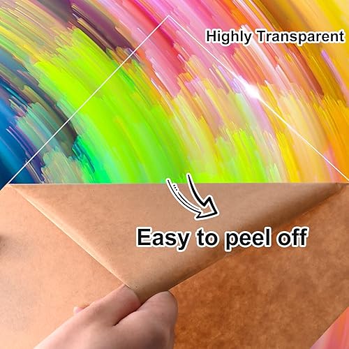 Miniatura 3 de KINLINK Hojas acrílicas de 12 x 24 pulgadas, hojas de plexiglás transparente de 18 pulgadas (0.118 in), tablero de plasitc transparente con papel