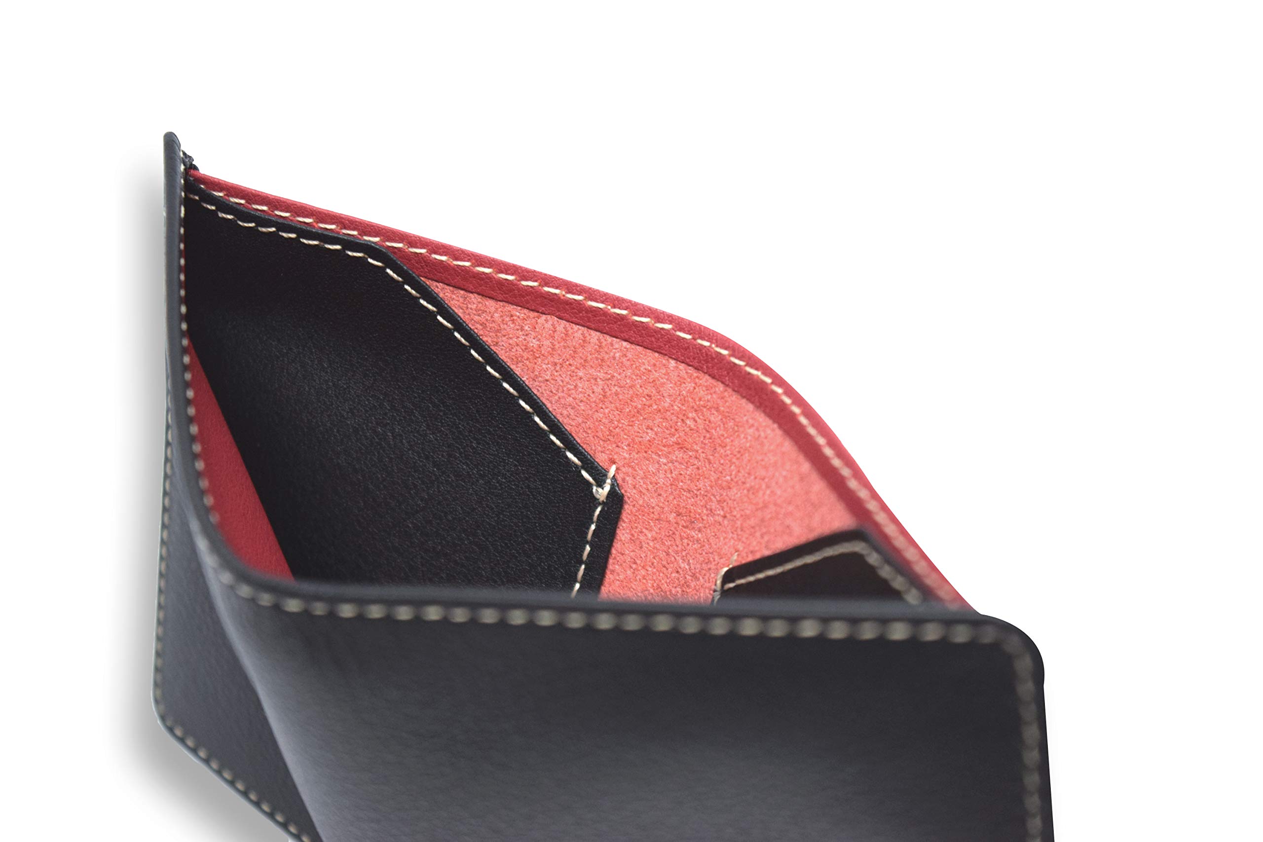 Cartera Hombre Slim de Piel Auténtica, Tarjetero RFID hasta 12 Tarjetas, Billetera Fina Hecha a Mano en Ubrique, España, 3 Años de Garantía