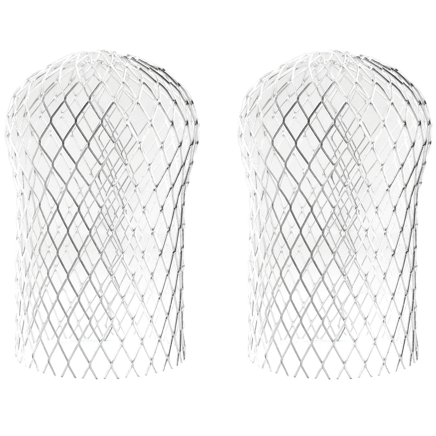 2PCS Aluminum Leaf Filter Strainer Expandable Gutter Downspout Protector Gutter Downspout Guards for Preventing Blockage Leaves Debris