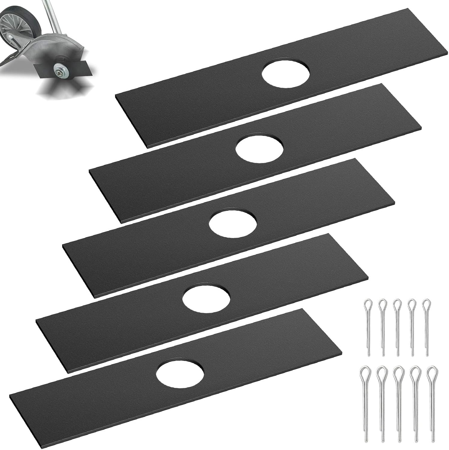 Karbay 5 Pack 613223 Edger Blades Compatible with Ryobi, Echo, Stihl, Maruyama, Green Machine Edger, Replace 720-237-001, 4133-713-4101, 216062, 237001-1 Inch Center Hole