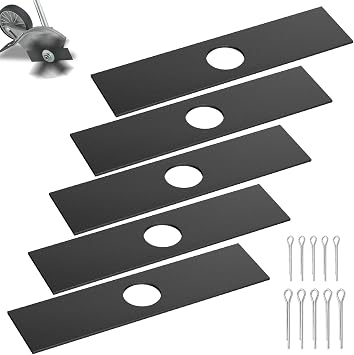 Karbay 5 Pack 613223 Edger Blades Compatible with Ryobi, Echo, Stihl, Maruyama, Green Machine Edger, Replace 720-237-001, 4133-713-4101, 216062, 237001-1 Inch Center Hole