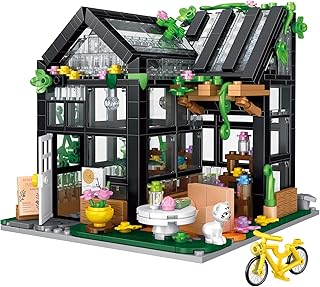 Mesiondy Flower House Building Set, Compatible with Lego Flower Friends House, Create a Warm and Beautiful Environment, Gift for Girls 6-12(567 Pcs)