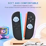 DLseego Thumb Grips Designed for Nintendo Switch 2 2025, Soft Silicone Joycon Analog Controller Protective Anti-Slip Cover 2PCS Button Joy Con Joystick Caps Covers, Cloud - White