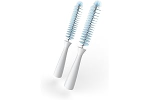 Kiinde Bottle Set: Twist Pouch 2-Piece Baby Bottle Nipple Brush Set
