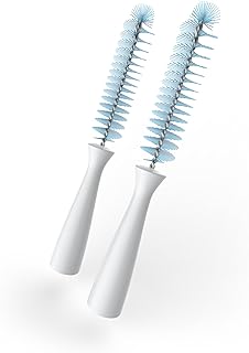 Kiinde Twist Pouch 2-Piece Baby Bottle Nipple Brush Set for All Brands/Parts