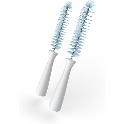 Kiinde Twist Pouch 2-Piece Baby Bottle Nipple Brush Set for All Brands/Parts