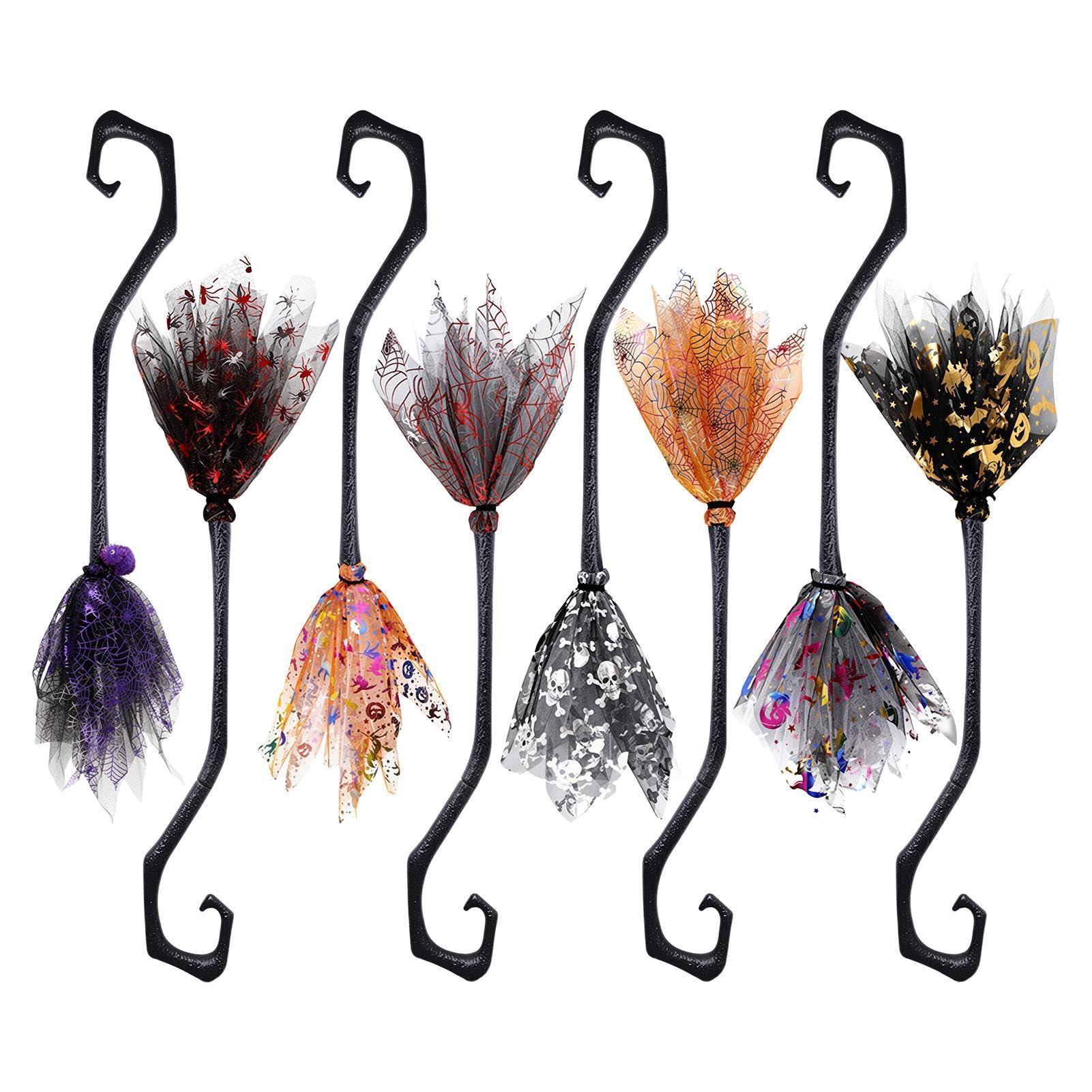 Generico Scopa di Halloween 8 Pezzi per Costumi Cosplay e di Ruolo | Decorazione Scopa da di Halloween Per Feste, Vacanze, Carnevale, Ballo In Maschera, Spettacoli Teatrali, Raduni