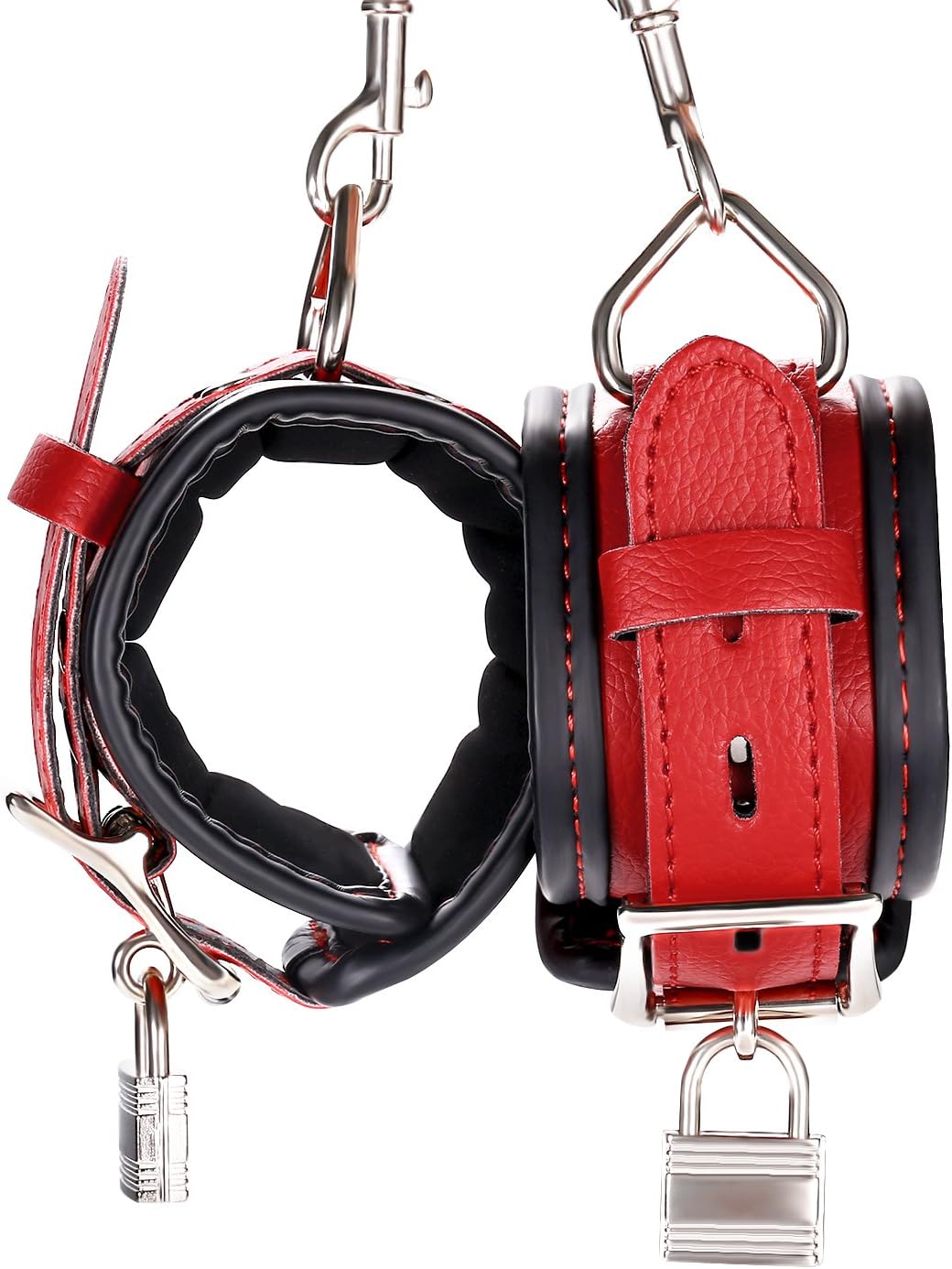 Leather Handcuffs, Louviva Adjustable Soft Wrist/Ankle