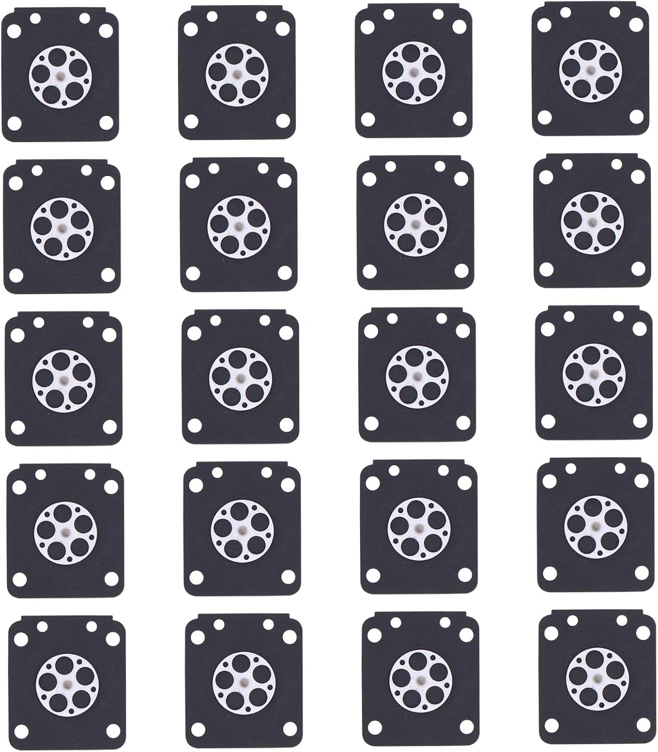 ApplianPar Metering Diaphragm Gasket Assembly A015019 for Zama C1M-W26 C1M-W26C C1M-W47 C1M-EL35 C1M-FR1 C1U-K39A C1Q-K73 Carburetor Repair Kits Pack of 20