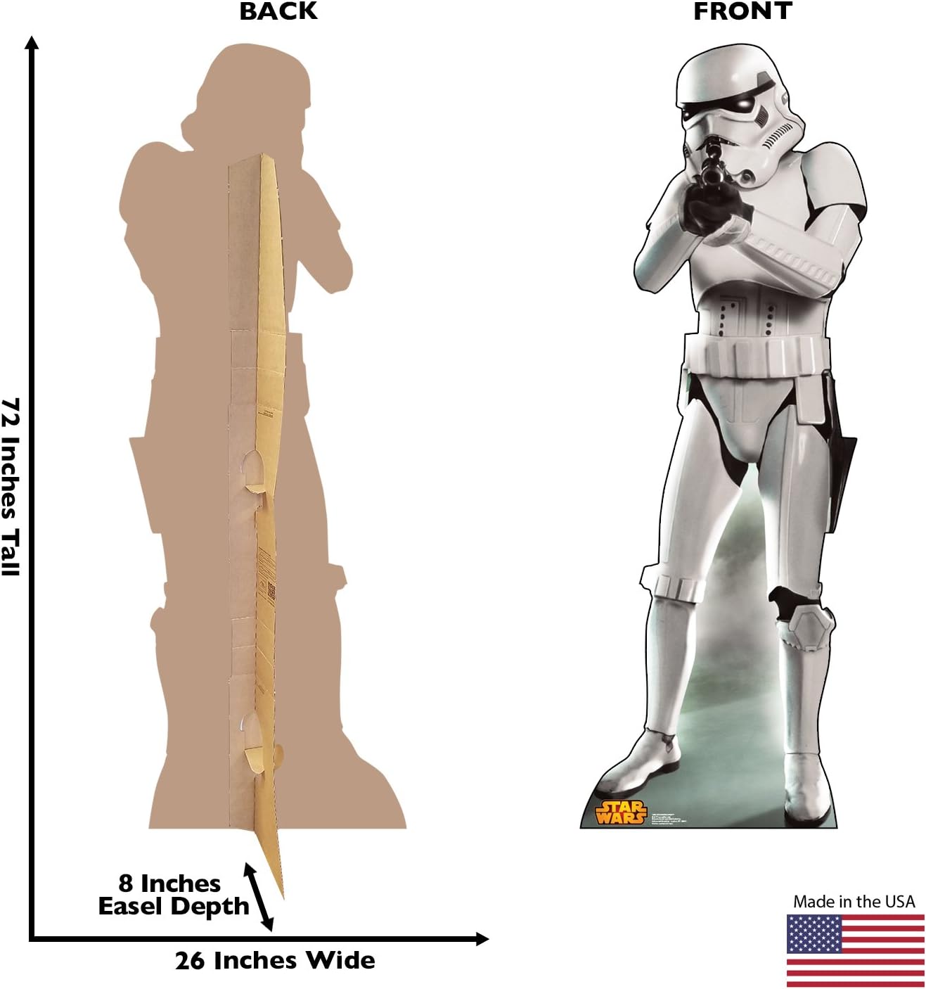 Cardboard People Storm Trooper Life Size Cardboard Cutout Standup - Star Wars Classics Retouched