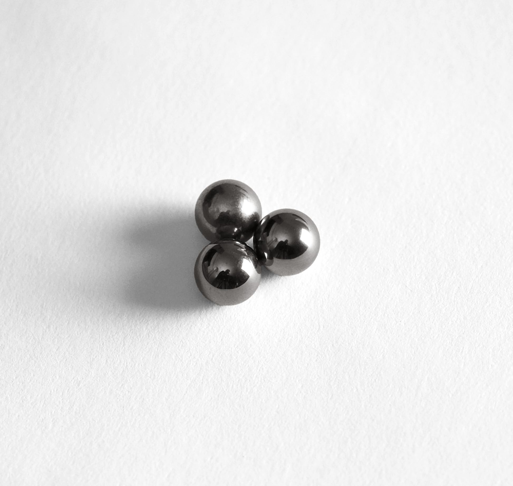 Six Pure Steel Metallic Balls Chrome for SANDSARA Sculpture (x6 Balls)