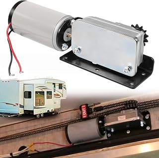 Sunluway 225008 RV Slide Out Motor & Gear Housing Kit - Replaces BAL R25075 Motor & R25076 Gearbox for Accu-Slide Cable Systems