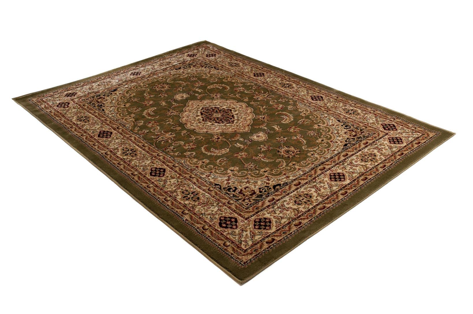 Mazovia Tapis Couloir 120x170cm Vert Classique Traditionnel Doux Élégant