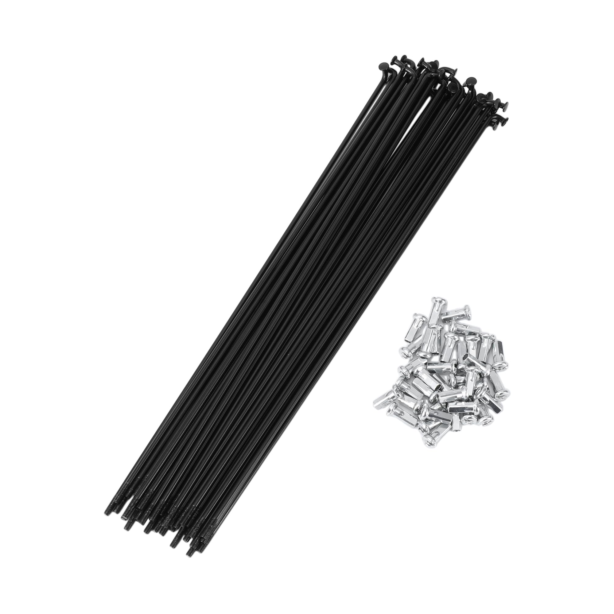 VekAuto 36 Set 12G Bicycle Spokes 239mm Bike Wheel Spokes 45 Steel Black