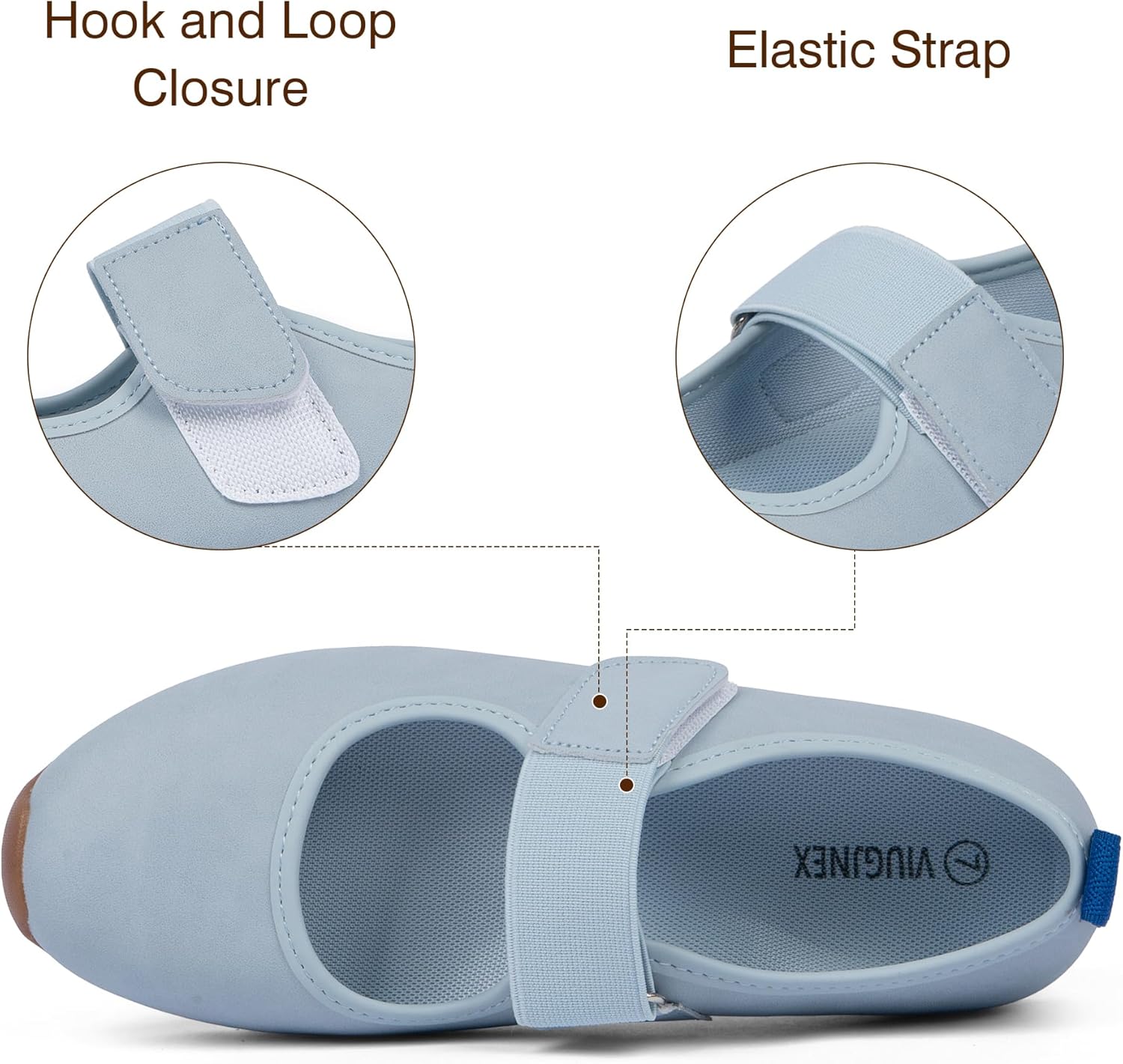 Women’s Mary Jane Sneakers Lightweight Casual Fashion Slip-On Flats - Image 5