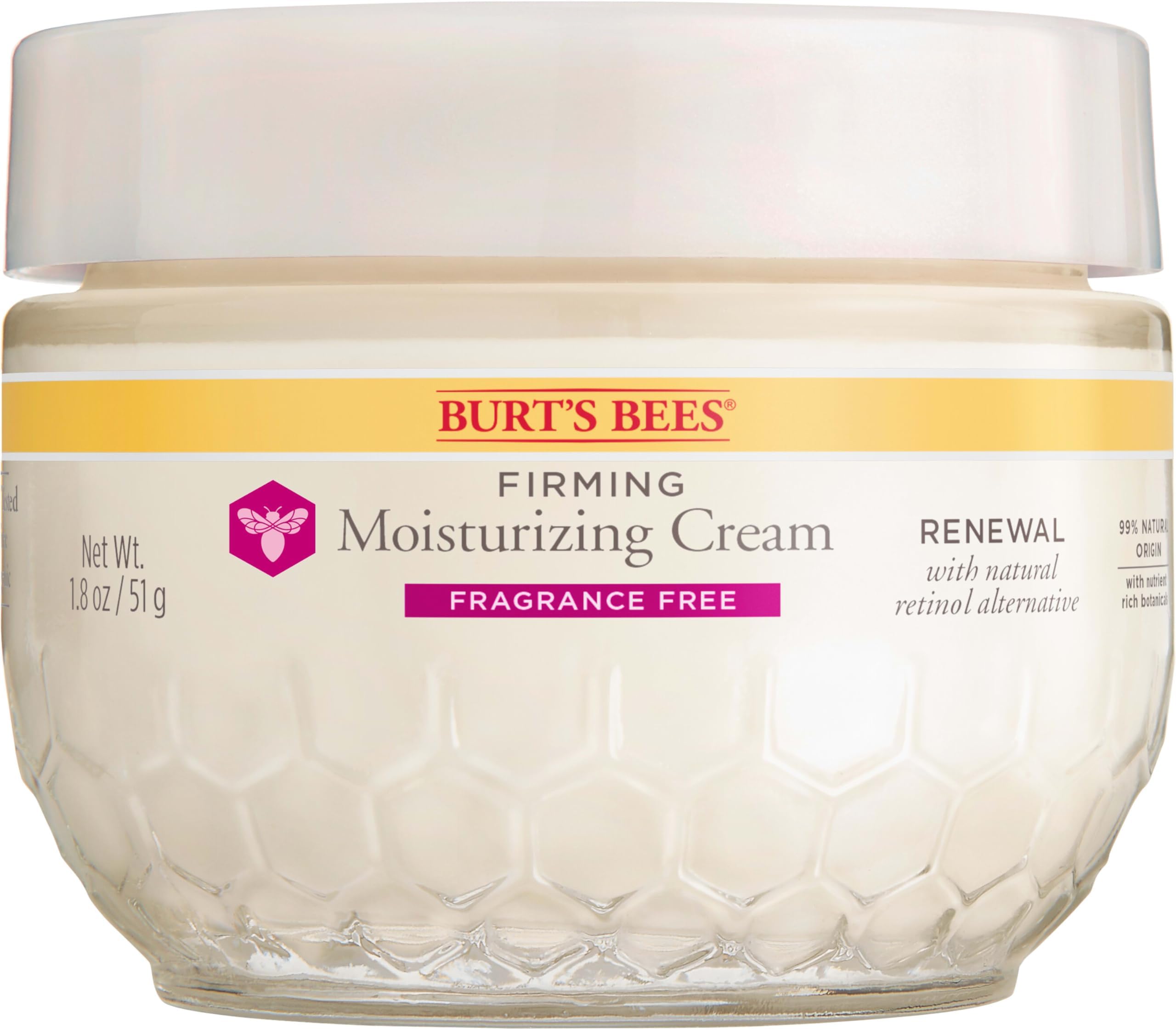 Face Cream, Retinol Alternative, Firming & Moisturizing Facial Care, Fragrance Free, All Natural, 1.8 Ounce