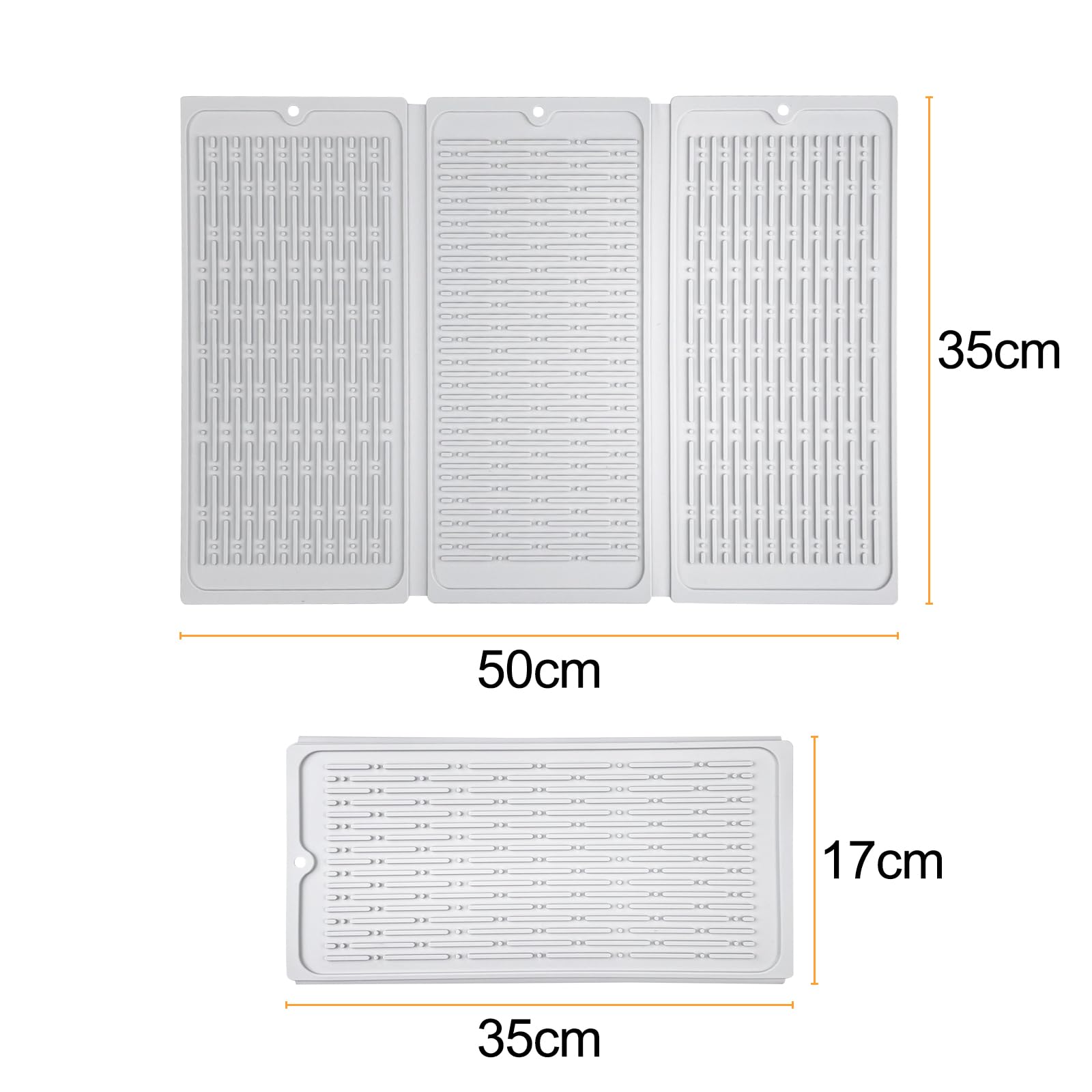 JOZMMZEOOA Silicone Tapis Evier Cuisine,26.5 * 26.5 CM Egoutoire