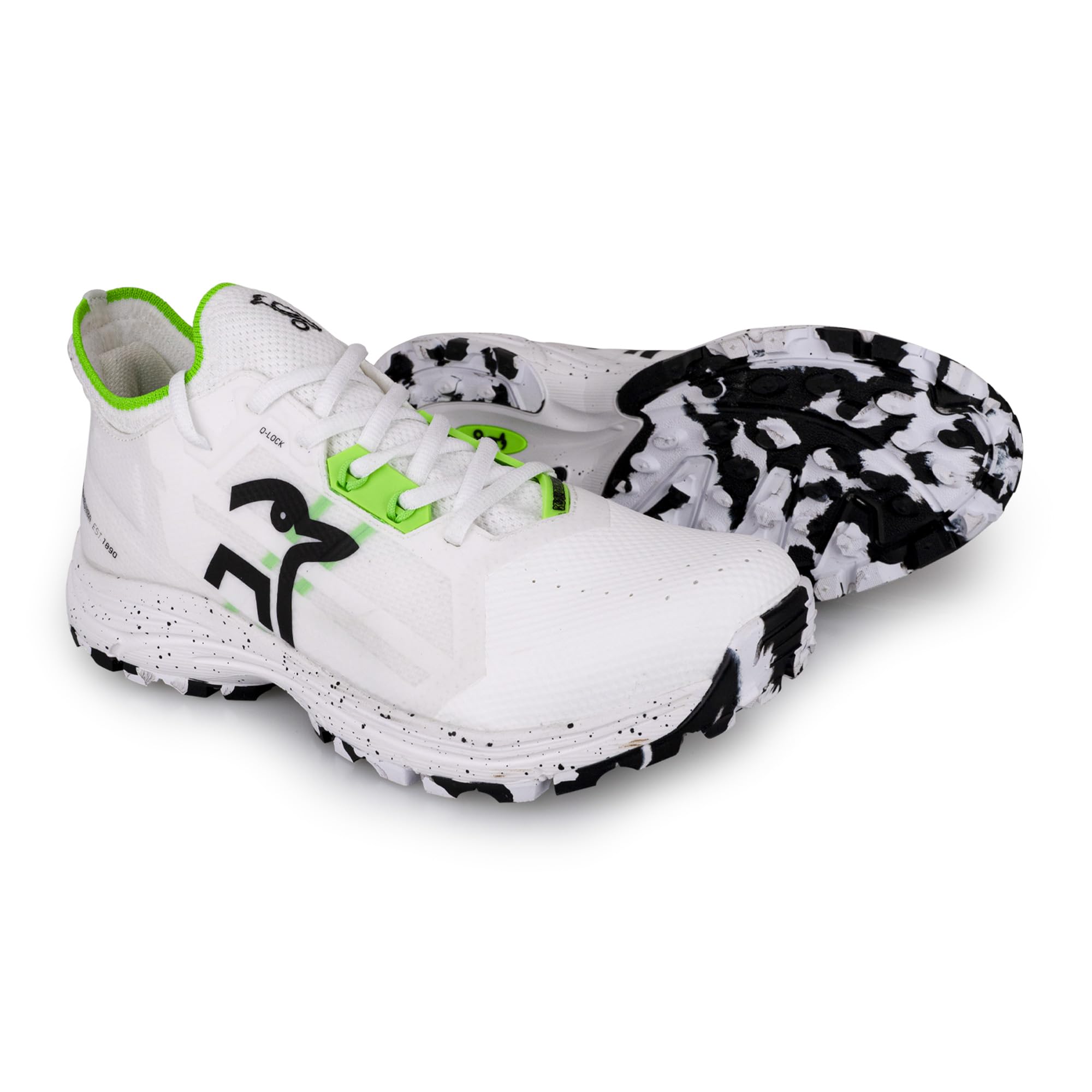 Kookaburra Vapor Hockeyschuh, Größe 45, leicht, Q-Lock-Schnürung, Stricksocke, griffig auf Allen Oberflächen