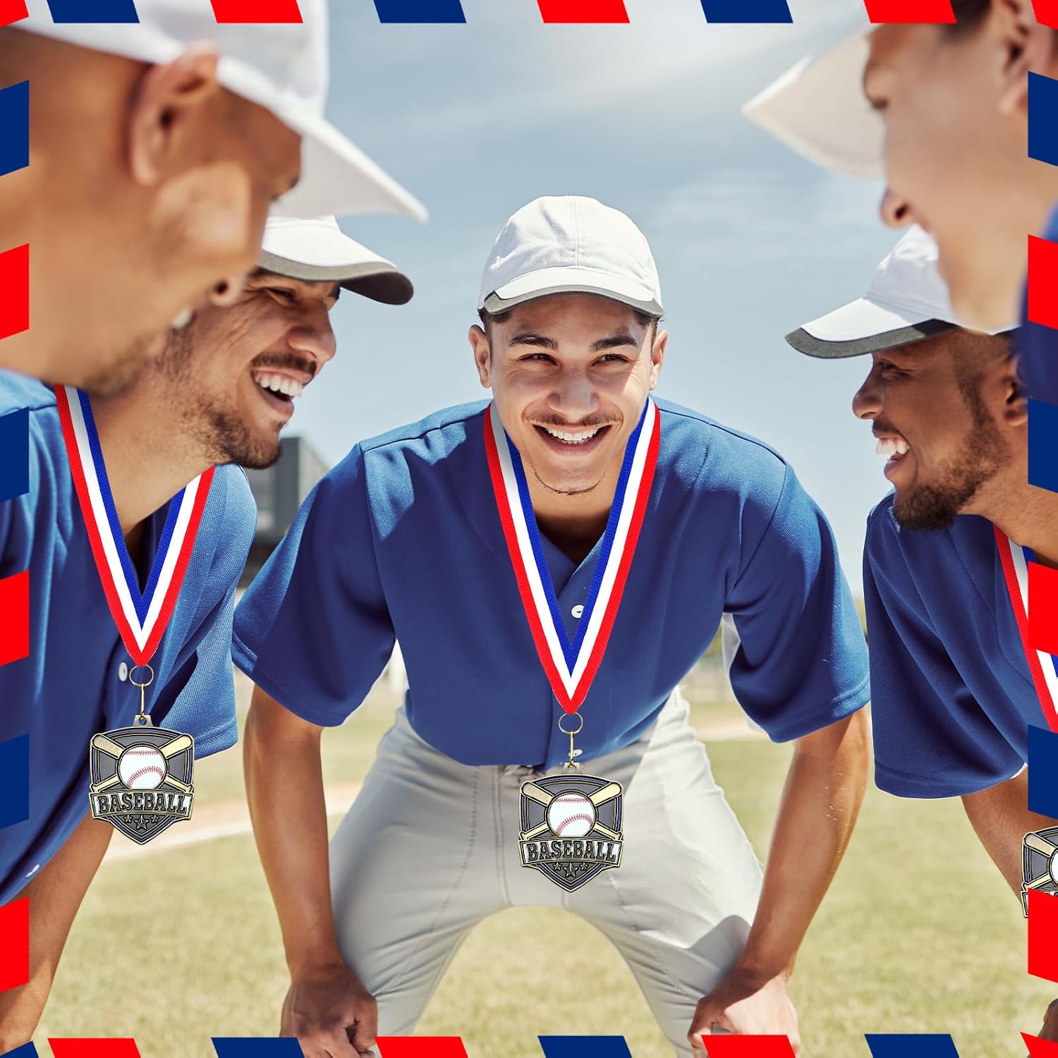 10/20 /30/40 Pcs Award Medals Bulk Sports Medals with Neck Ribbons 2.4 Inch Winner Award Trophy Prize Gift for Sports Themed Party Favors Tournaments Match