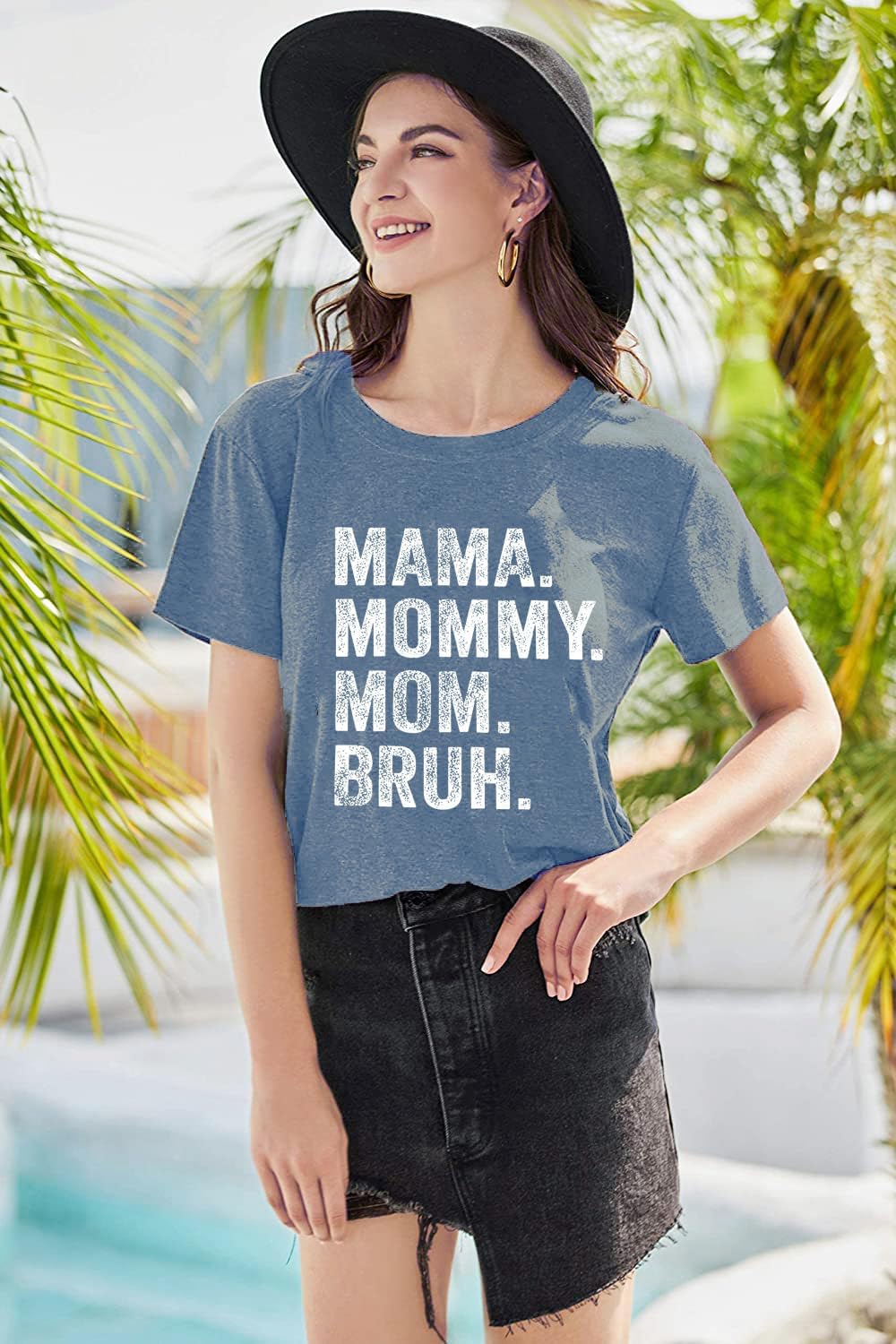 Mama Mommy Mom Bruh Shirt Women Mama Tshirt Mother'day Gift Shirts Funny Short Sleeve Tee Tops - Image 3