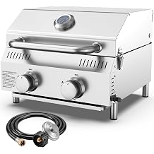 Veralune 3 Burner BBQ Propane Gas Grill, 445Sq. In. Cooking Area