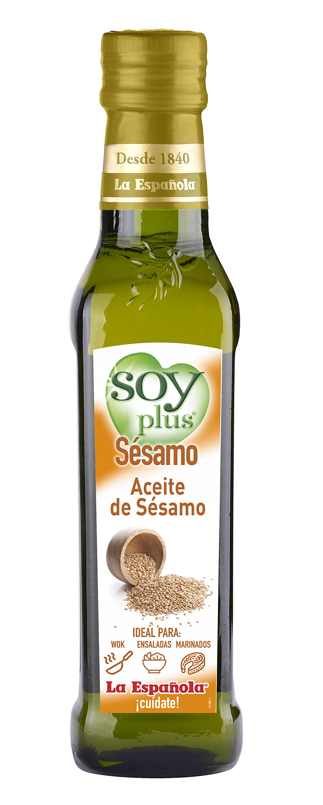 La Española - Aceite de Sésamo Soy Plus - Cristal 250 ml