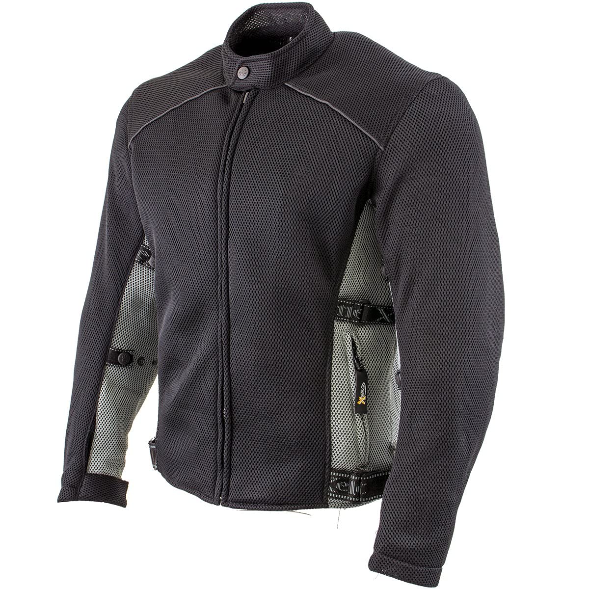 Xelement CF505 Black Advanced Tri-Tex Mesh Motorcycle Sports Jacket For Men with X Armor — view 8