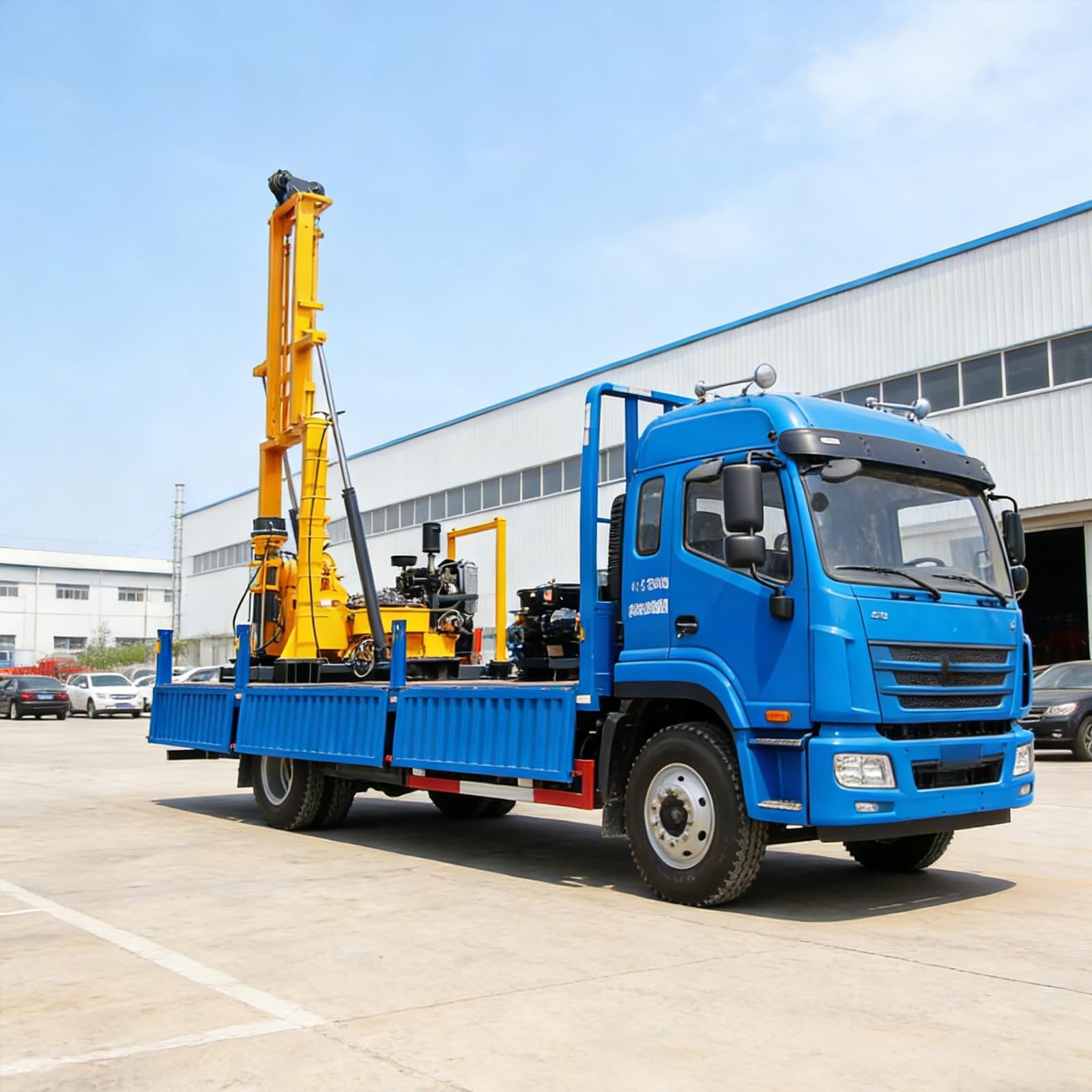 Truck Mounted Hydraulic Rotary Water Well Drilling Rig | Portable Deep Groundwater Drilling Machine 300m 500m 600m