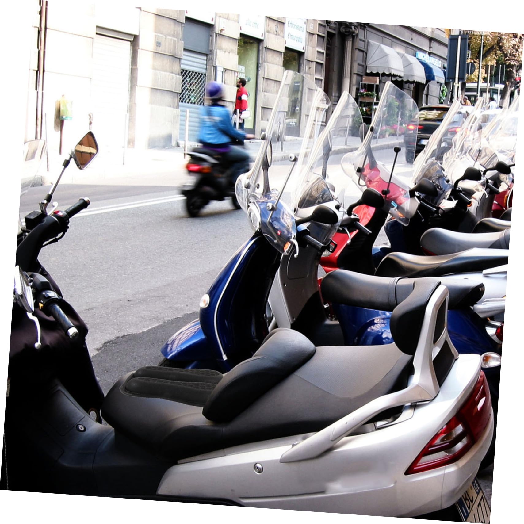 Alipis Cuscino Sedile Moto Traspirante Gel Imbottito Coprisedile Estivo Accessorio Modifica Per Lunghi Viaggi Motociclisti