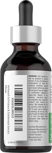 Miniatura 3 de Horbäach Echinacea Goldenseal - Gotas de tintura líquida | 2 onzas líquidas | Extracto sin alcohol | Vegetariano, sin OMG, suplemento sin gluten