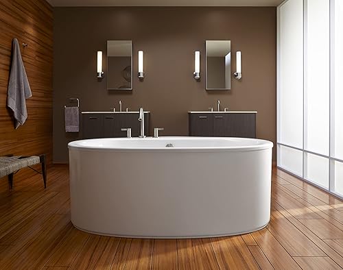 Miniatura 2 de KOHLER Purist K-32375-SC01-2GL - Lámpara de tocador de baño, aplique de pared individual, certificación UL, 1 luz, latón moderno cepillado,