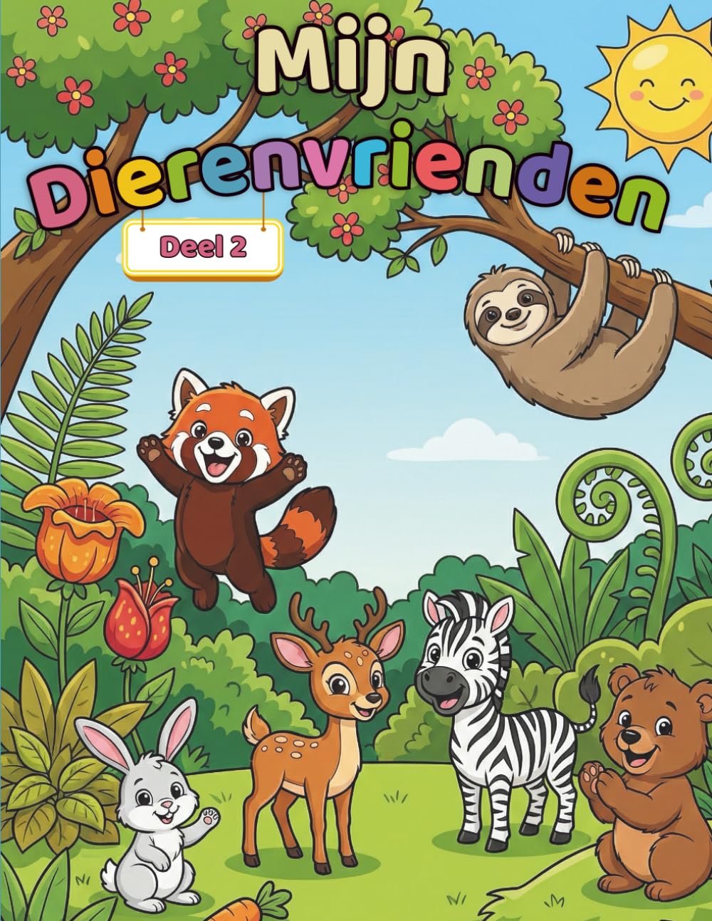 Mijn Dierenvriendjes – Deel 2: Schattig Dieren Kleurboek voor Kinderen van 3 tot 6 Jaar