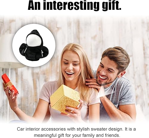 Miniatura 6 de Funda para pomo de palanca de cambios de automóvil, diseño de suéter de moda, protector de palanca de cambios suave universal, accesorios de