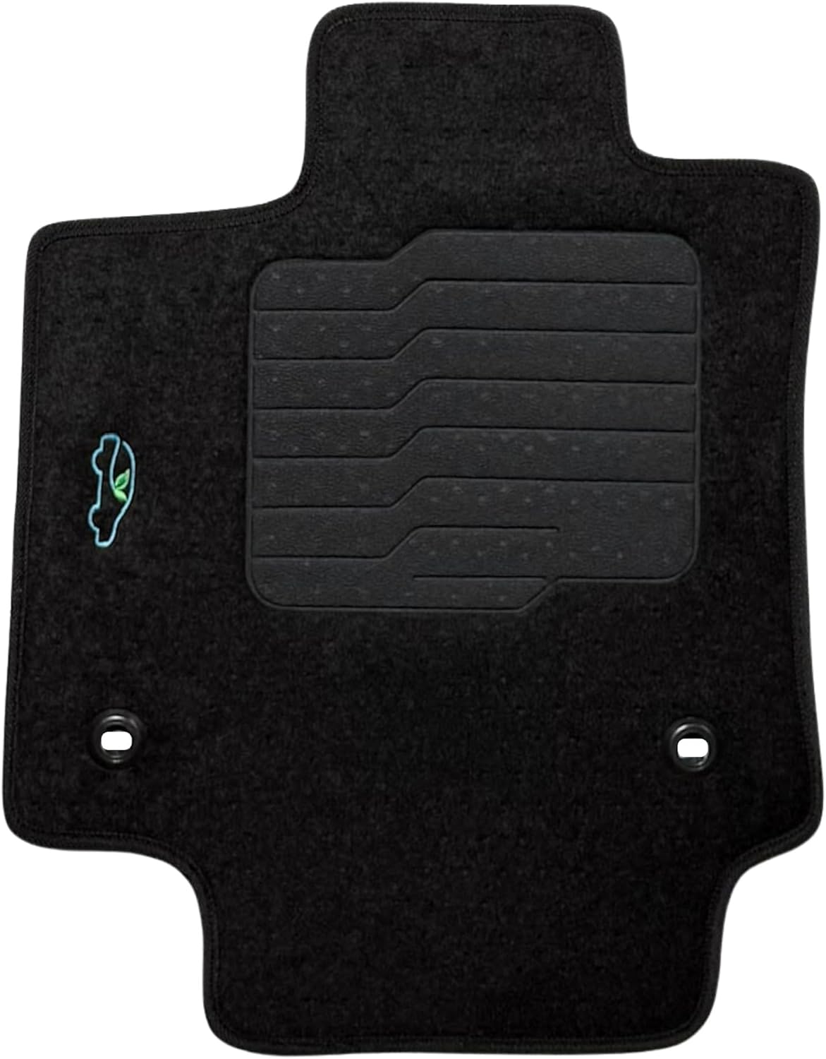 ecoMats Carpet Floor Mats Compatible with 2019 to 2025 Toyota Rav4, Custom Fit, Black with Safety Locks and Driver Heel Pad, Rav-4