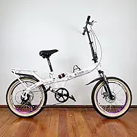 Bicicleta Dobrável Aro 20 Com Suspensão e Freio a Disco 7 Velocidades K'Tera Cargo