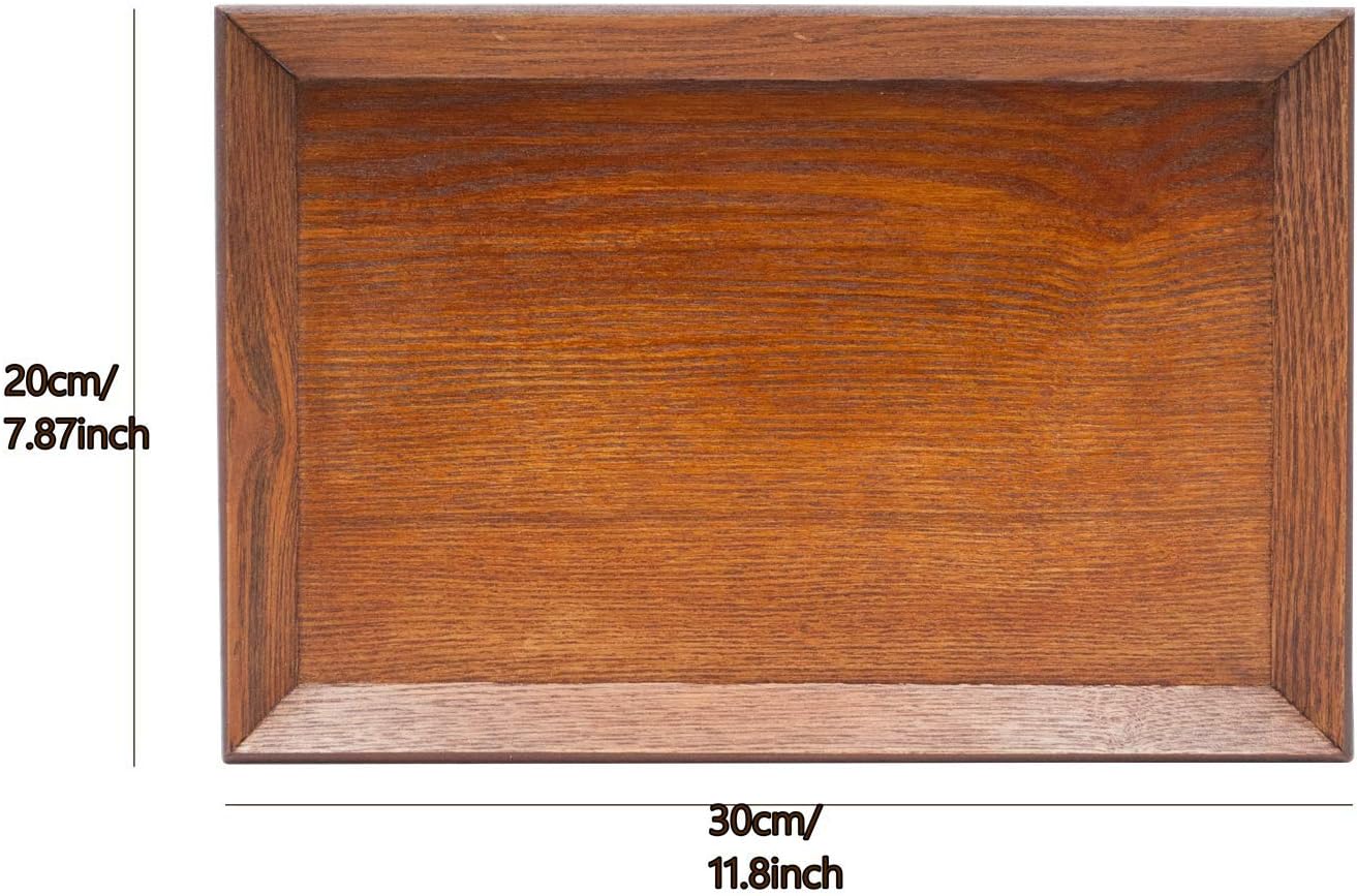One-Day Sale: Up to 70% Off Japanese Style Classic Wooden Plain Tea Tray, Rectangle