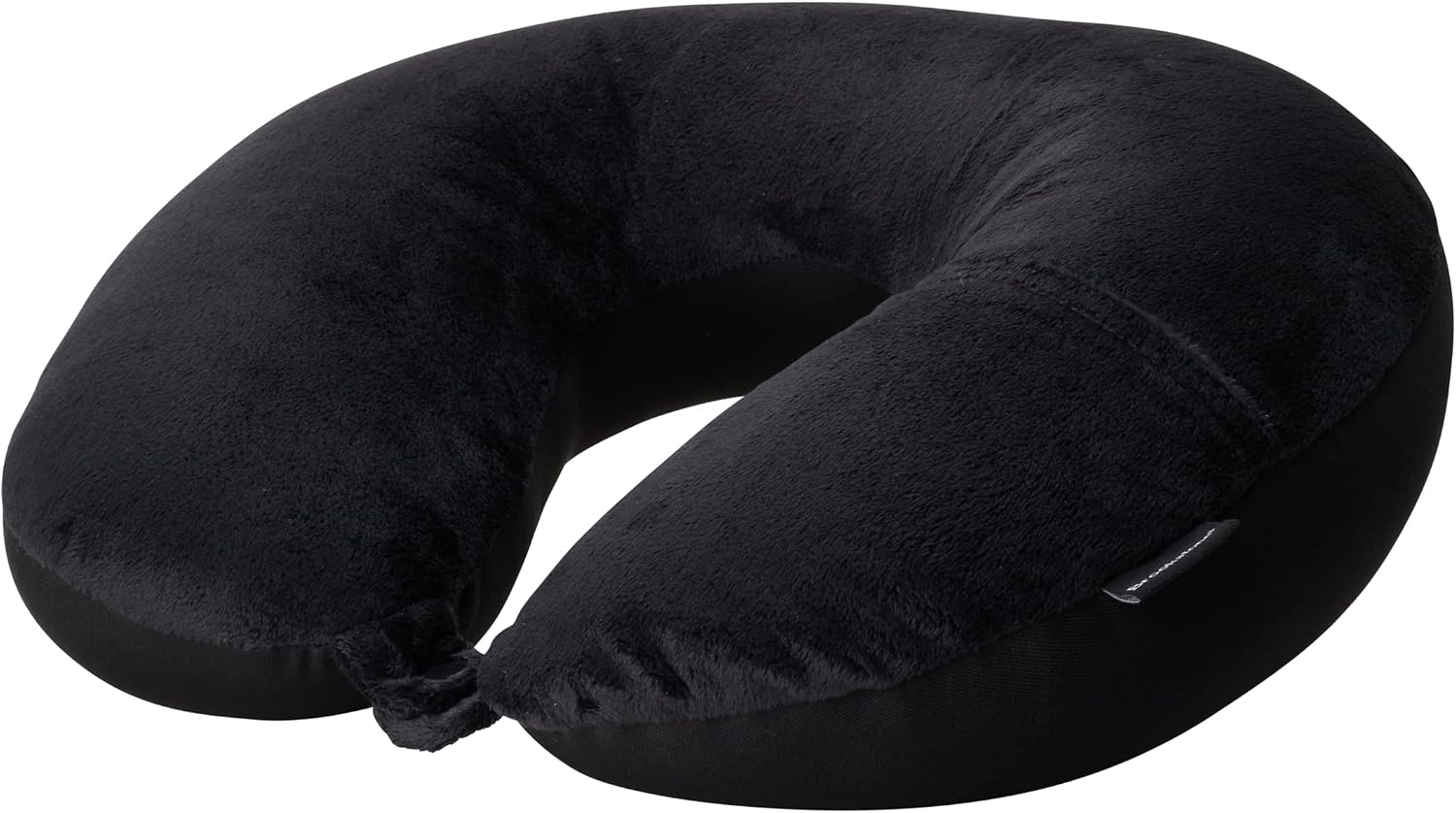 Brookstone Travel Pillow - 100% Microbead Comfort Classic Lightweight Ergonomic Fleece Airplane Head and Neck Pillow with Phone Pocket, Size OneSize,