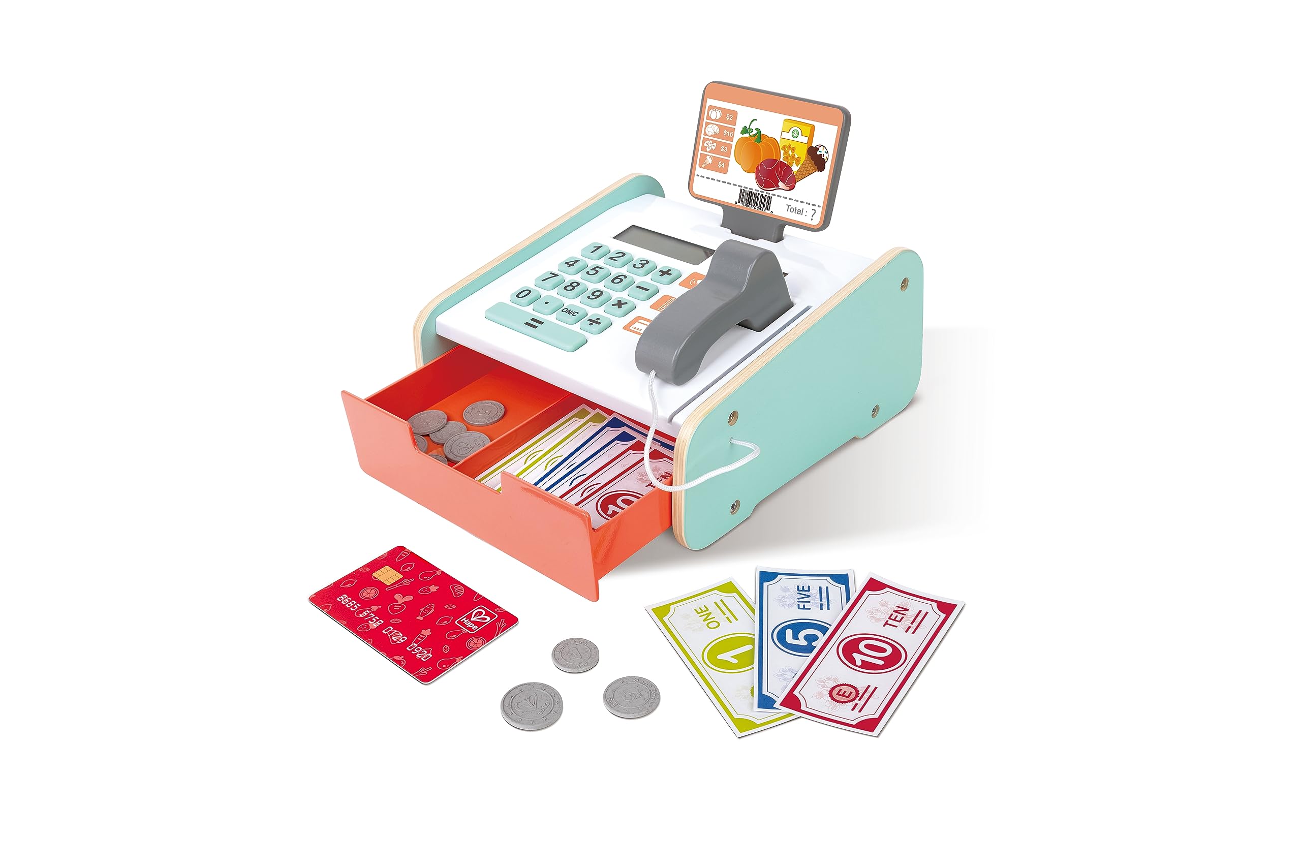 Amazon.com: Hape: Fantastic Cash Register - Light & Sound Wooden