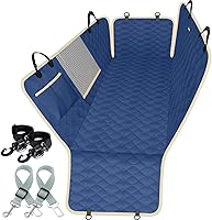 Vista 12 de Lassie Fundas para Asientos de Camión y Coche, Manta para Perros Impermeable con 2 Cinturones de Seguridad y Bolsas de Almacenamiento, Protectores