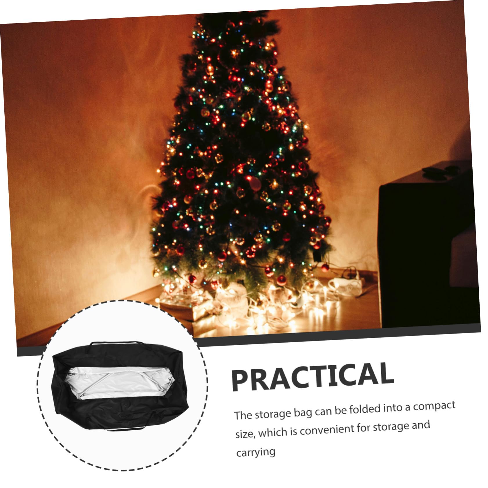 Zerodeko Weihnachtsbaum-tasche Weihnachtsbaum-tasche Oxford-stoff Wasserabweisend für Zuhause Büro Aufbewahrung Im Freien