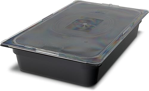 Miniatura 10 de CFS 3086003 StorPlus - Sartén de alta temperatura, 2.5 pulgadas de profundidad, tercer tamaño, negro, tamaño 13 (paquete de 6)