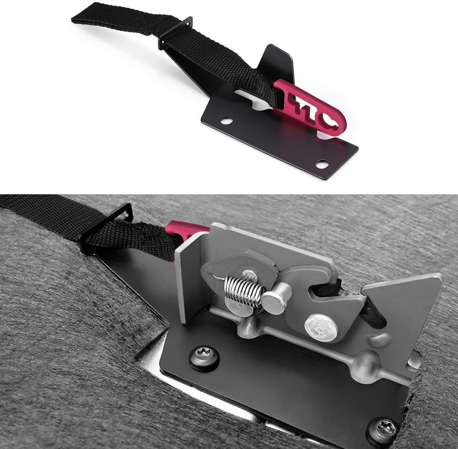 2-Pack Red Rear Seat Quick Latch Release Kit For 2009-2022 Ford F150 F250 F350